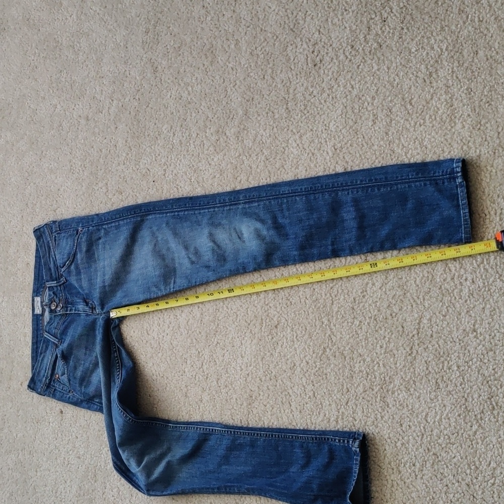 Hudson Collin Mid-Rise Skinny Ankle Classic Blue Women's Denim Jeans Y2K Retro - Picture 8 of 16